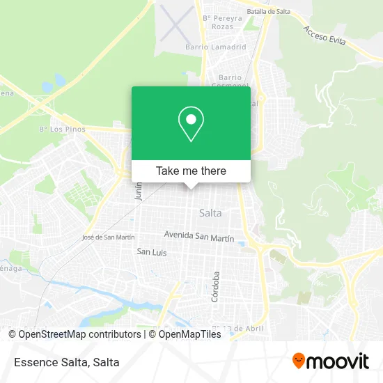 Essence Salta map