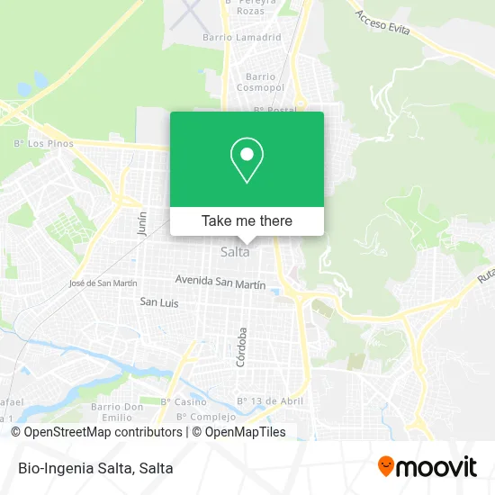 Bio-Ingenia Salta map