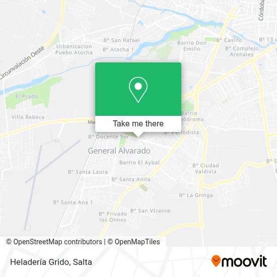 Heladería Grido map