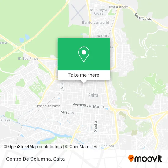 Centro De Columna map