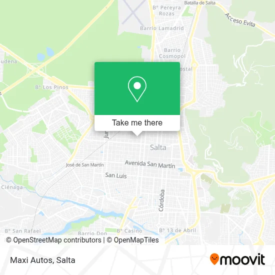 Maxi Autos map