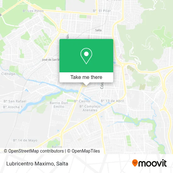 Lubricentro Maximo map