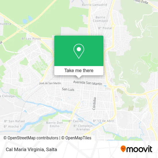Cal Maria Virginia map