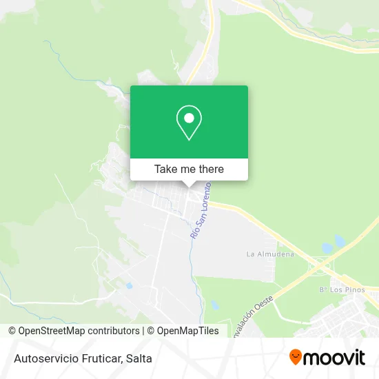 Autoservicio Fruticar map