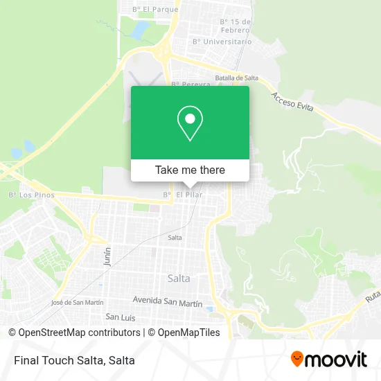 Final Touch Salta map