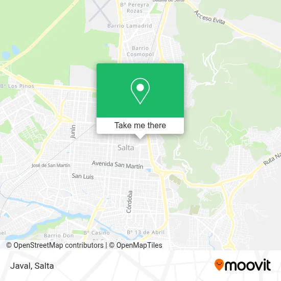 Javal map