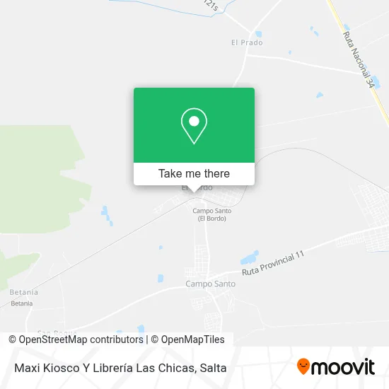 Maxi Kiosco Y Librería Las Chicas map