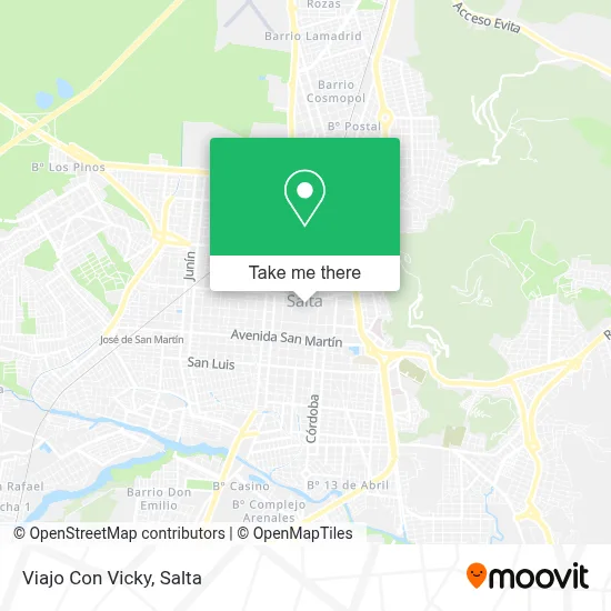 Viajo Con Vicky map