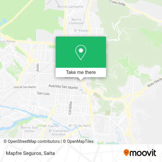 Mapfre Seguros map