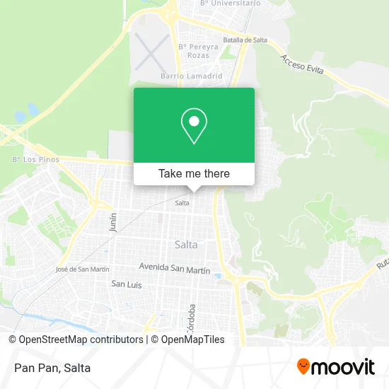 Pan Pan map