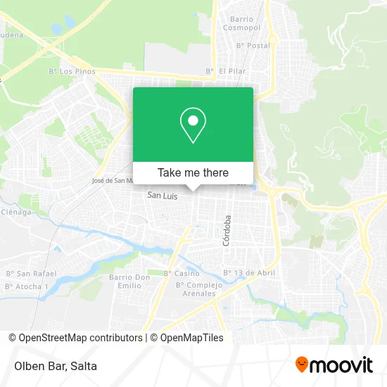 Olben Bar map