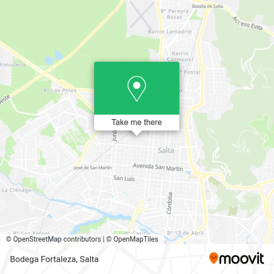 Bodega Fortaleza map
