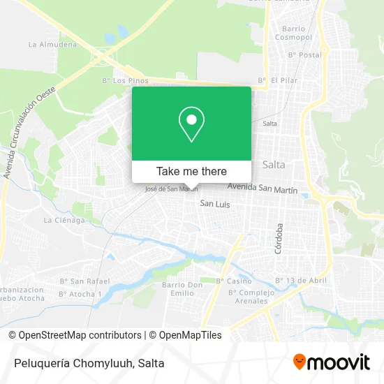 Peluquería Chomyluuh map