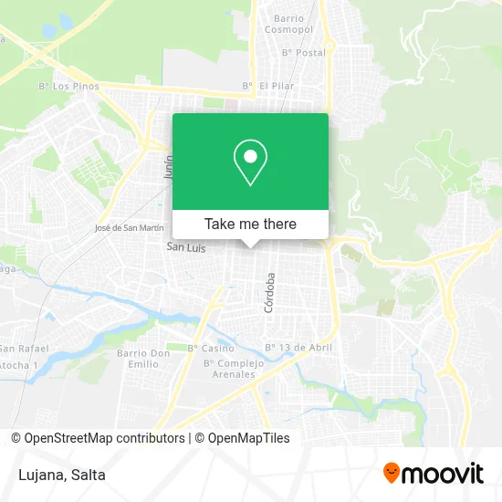 Lujana map