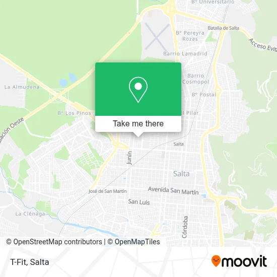 T-Fit map