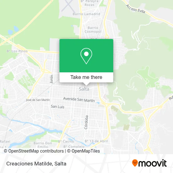 Creaciones Matilde map