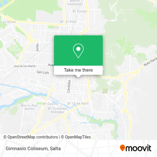 Gimnasio Coliseum map