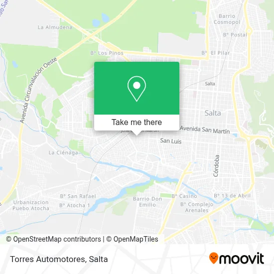 Torres Automotores map