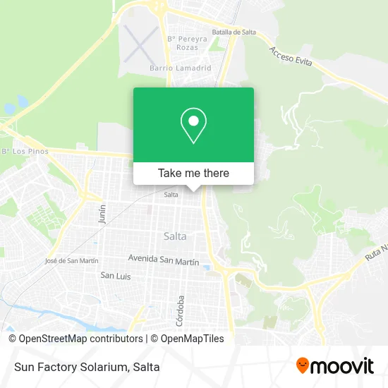 Sun Factory Solarium map