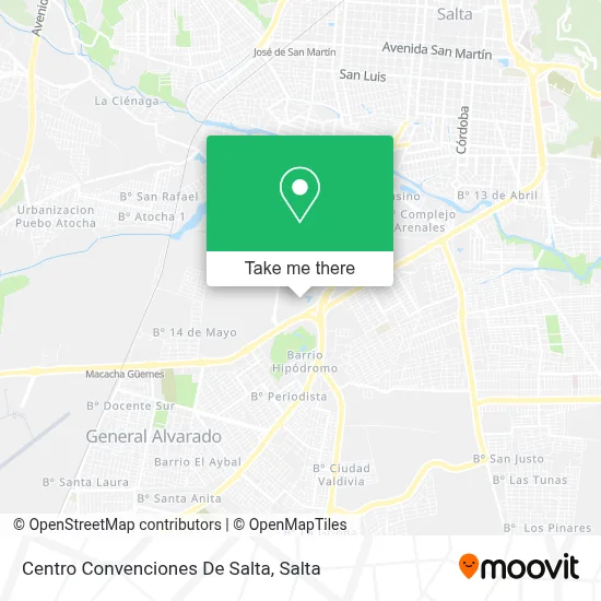 Centro Convenciones De Salta map