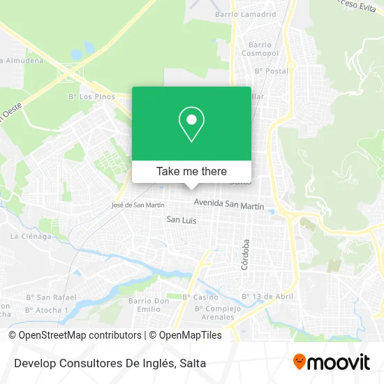 Develop Consultores De Inglés map