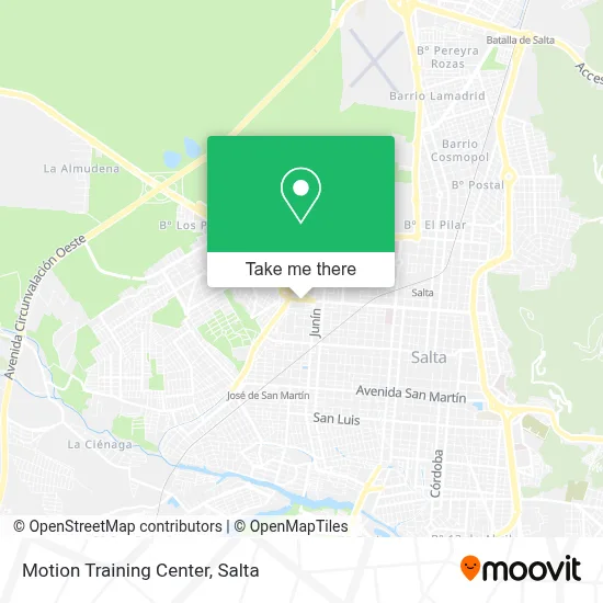 Motion Training Center map
