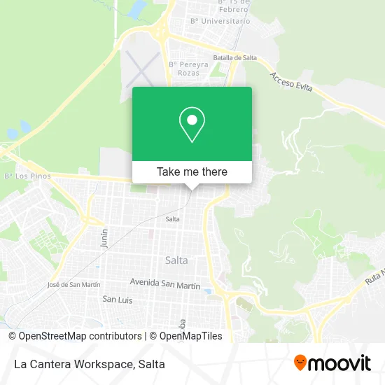 La Cantera Workspace map