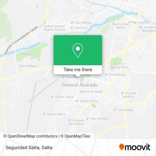 Seguridad Salta map