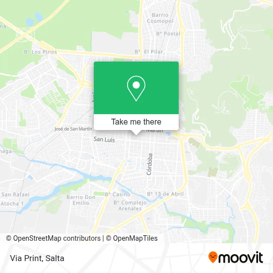 Via Print map