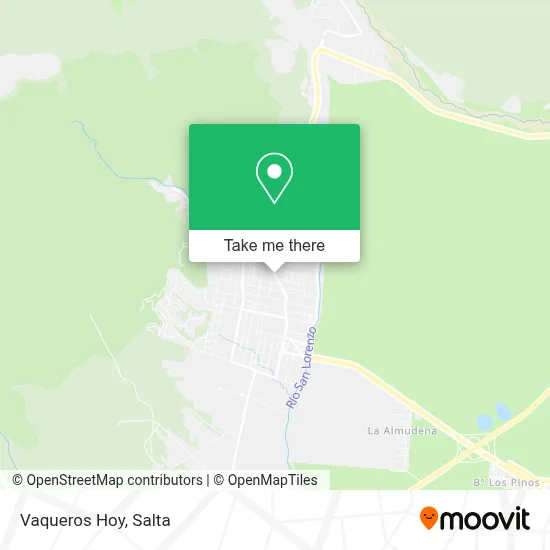 Vaqueros Hoy map