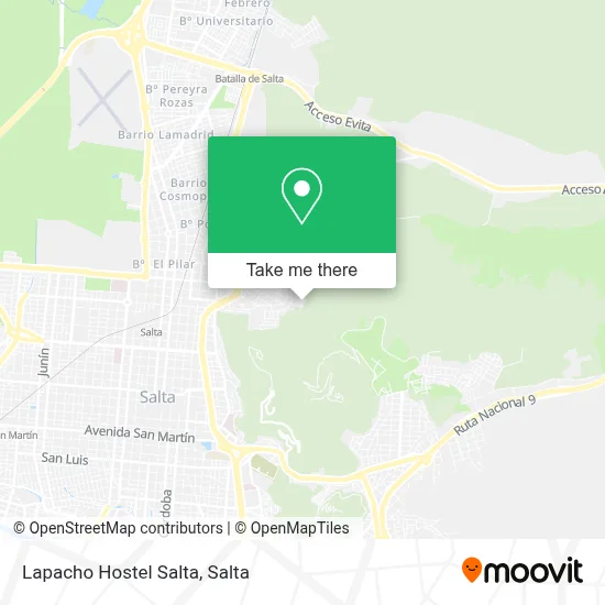 Lapacho Hostel Salta map