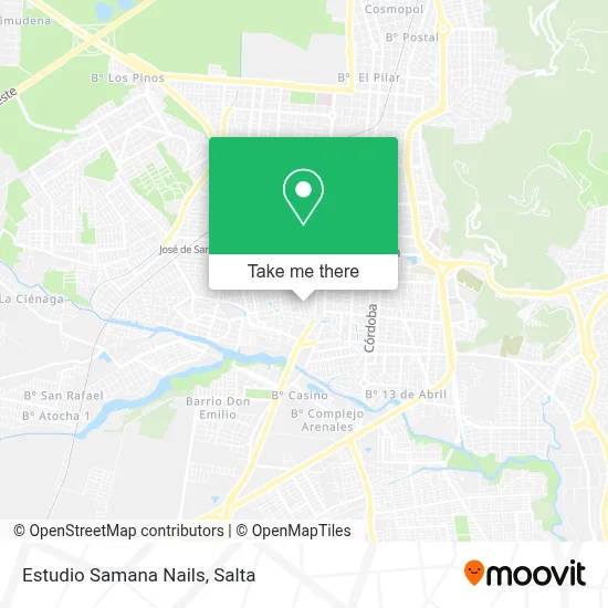 Estudio Samana Nails map