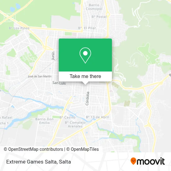 Extreme Games Salta map