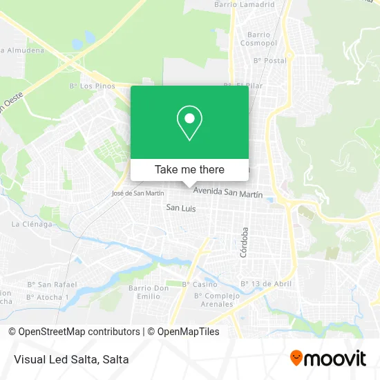 Visual Led Salta map