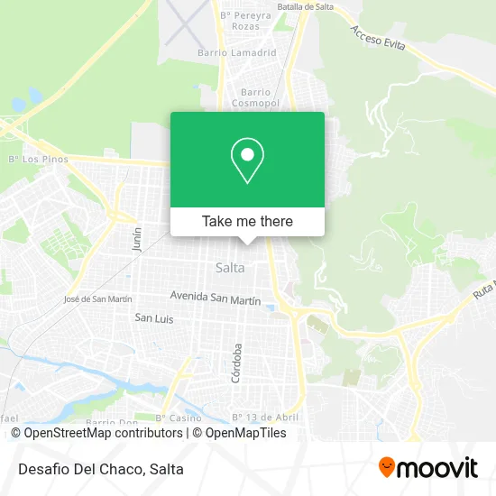 Desafio Del Chaco map
