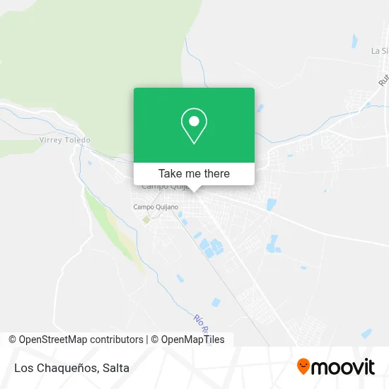 Los Chaqueños map