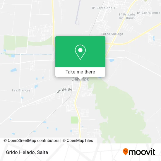 Grido Helado map