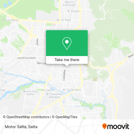 Motor Salta map