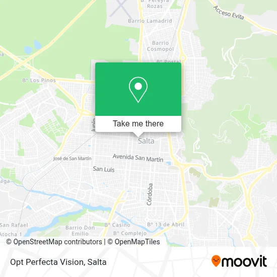 Opt Perfecta Vision map