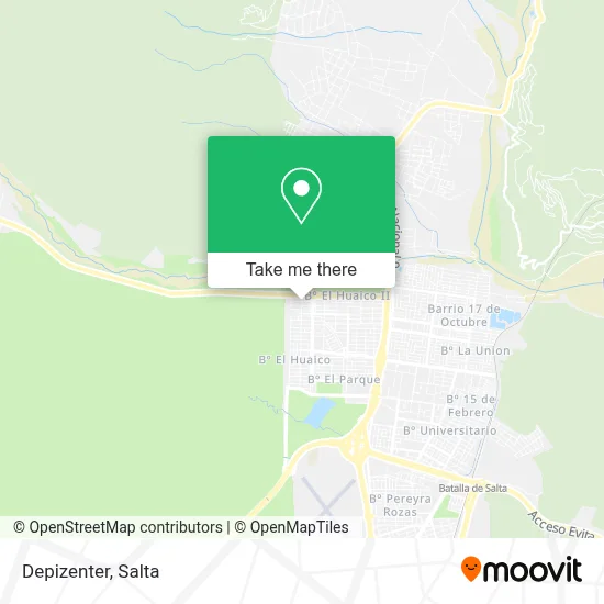 Depizenter map