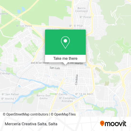 Mercería Creativa Salta map