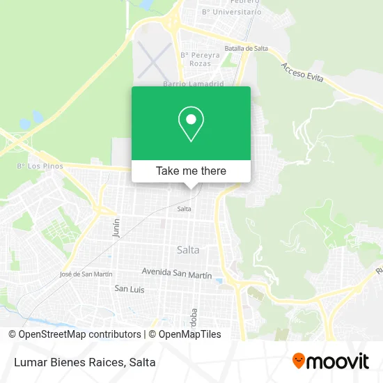 Lumar Bienes Raices map