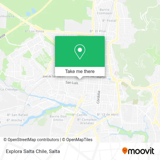 Explora Salta Chile map