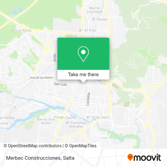 Merbec Construcciones map