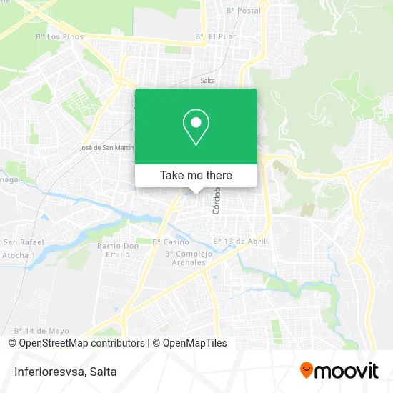 Inferioresvsa map