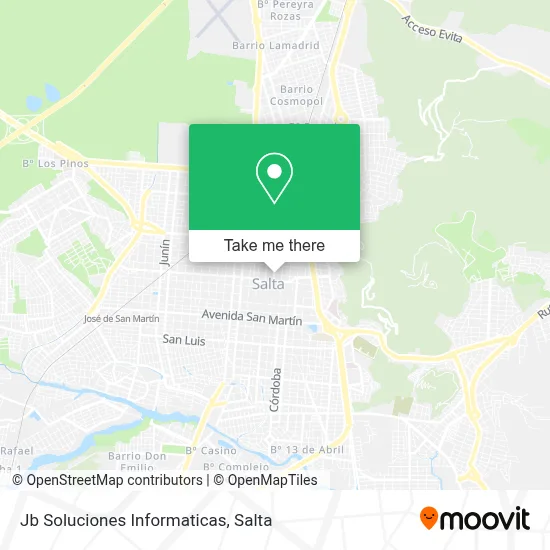 Jb Soluciones Informaticas map