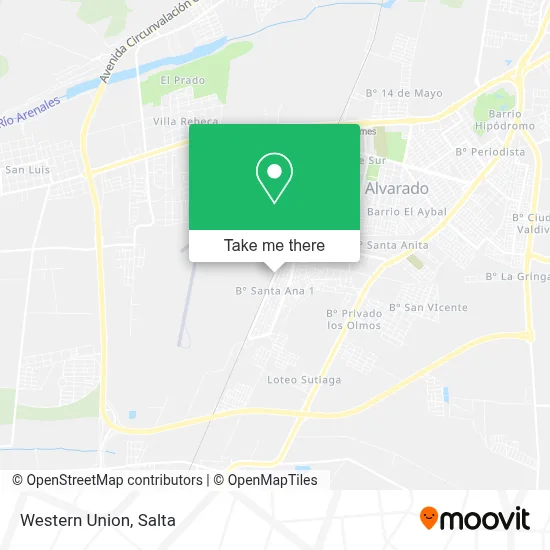 Western Union map