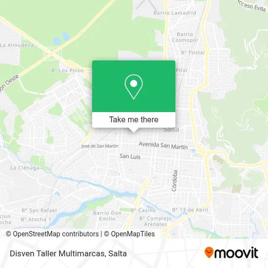 Disven Taller Multimarcas map