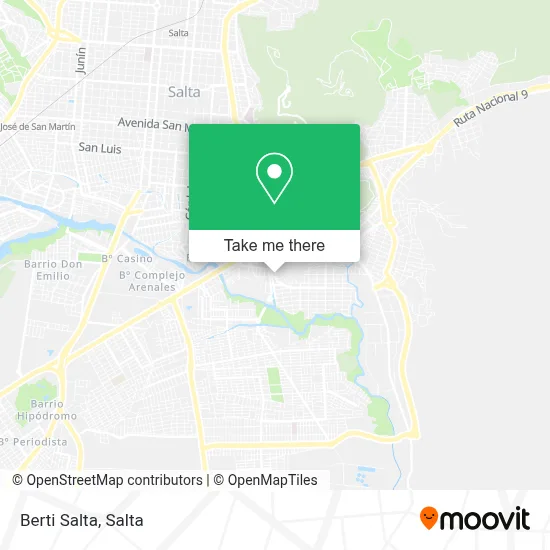 Berti Salta map