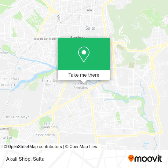 Akali Shop map